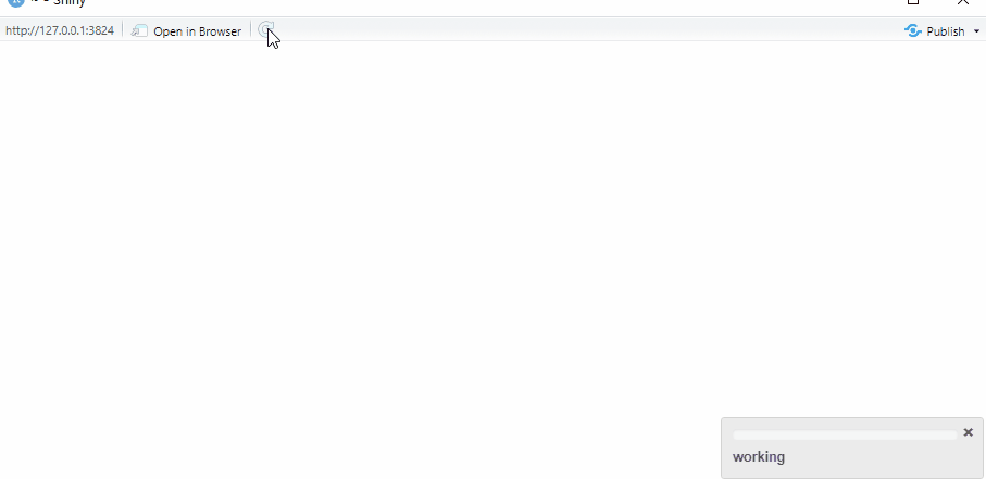 Shiny Withprogress 7 - Progress bar - Minimal Shiny