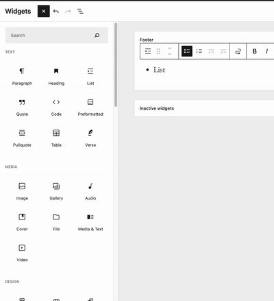 Widgets Editor: secondary sidebar should close on narrow widths · Issue ...