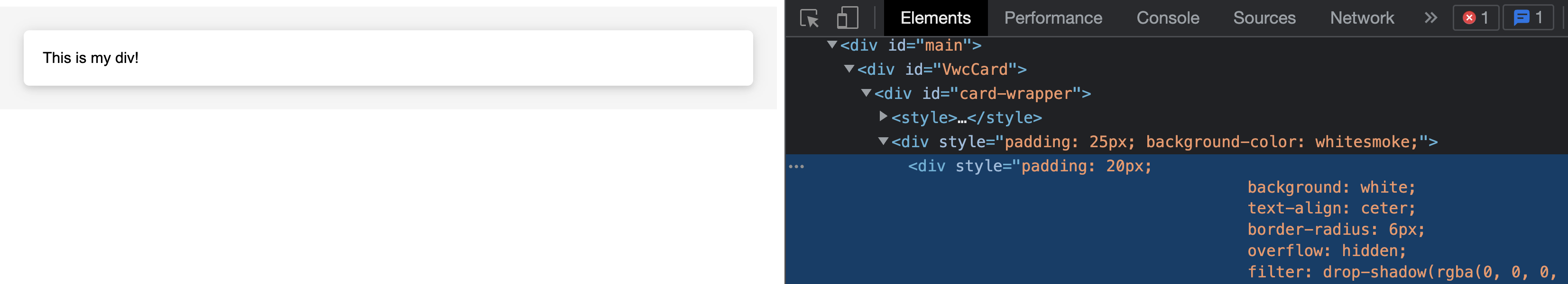 [BUG]: css filter property is not parsed correctly when taking ...