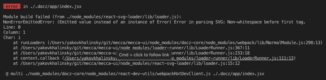 Using Custom Webpack Config And React Svg Loader Issue 755 Pedronauck Docz Github