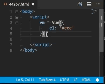 Comment a script tag in html · Issue #44267 · microsoft/vscode · GitHub