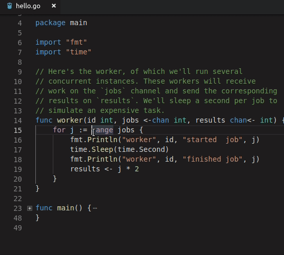 The pieces of code do not remain minimized when I give the save command ...