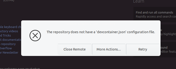 Open PR in Container: No prompt for dev container definition · Issue ...