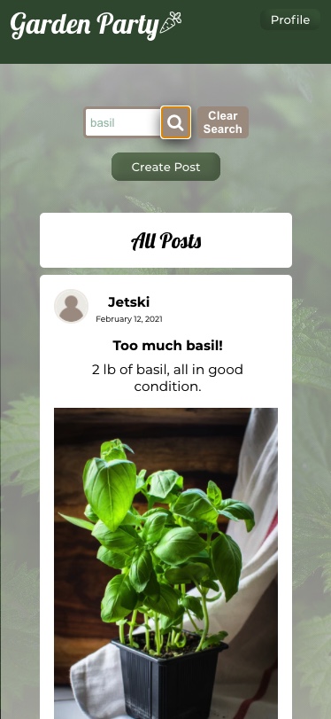 GitHub - dietza/GardenParty-frontend-ui: The FE repository for Garden ...
