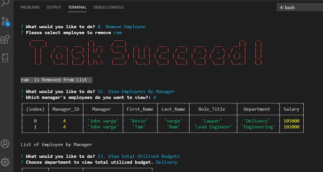 GitHub - ram-sah/Employee-Tracker: This Application manages a company's ...
