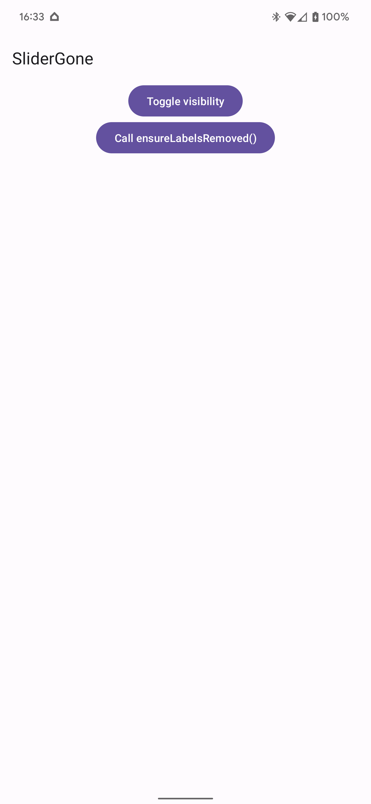 [Slider] Labels don't disappear when slider with LABEL_VISIBLE behavior ...