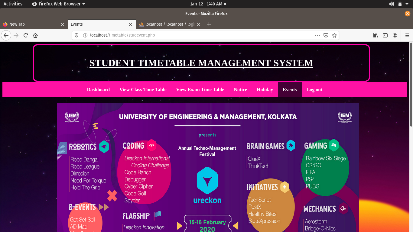 GitHub - anshugupta8/Student-Timetable-Management-System: A interactive ...