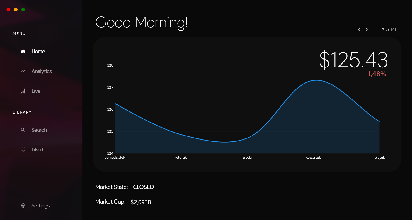 GitHub - Techriss/StocksDashboard: Stocks Analytics Desktop Application ...