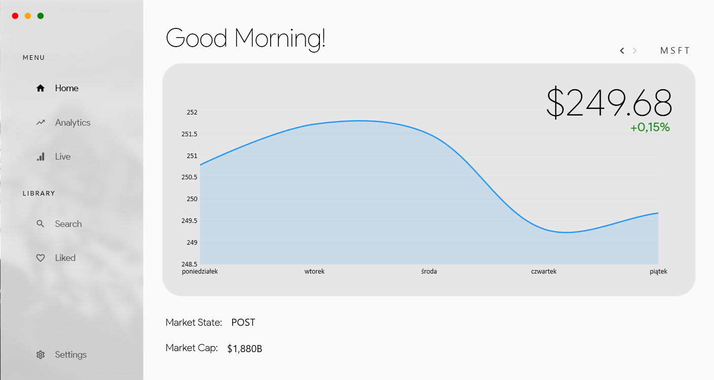 GitHub - Techriss/StocksDashboard: Stocks Analytics Desktop Application ...