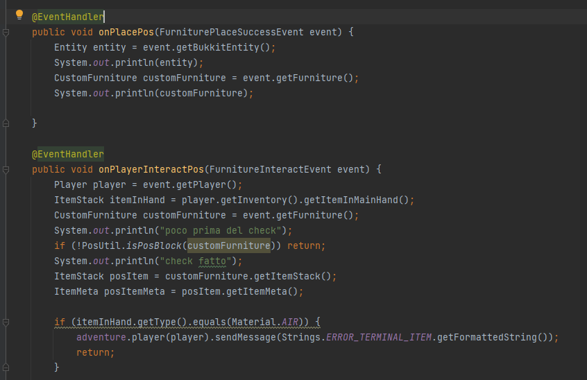 Bug with FurniturePlaceSuccessEvent · Issue #2157 · PluginBugs/Issues ...