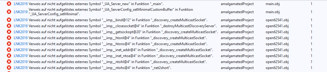 Amalgamated files failled · Issue #4353 · open62541/open62541 · GitHub