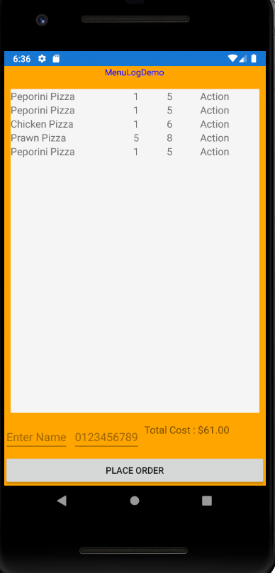GitHub - SanjokLimbu/MenuLogDemo: Mobile Order Demo