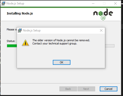 Uninstall Failing - Windows 10 · Issue #3756 · nodejs/help · GitHub