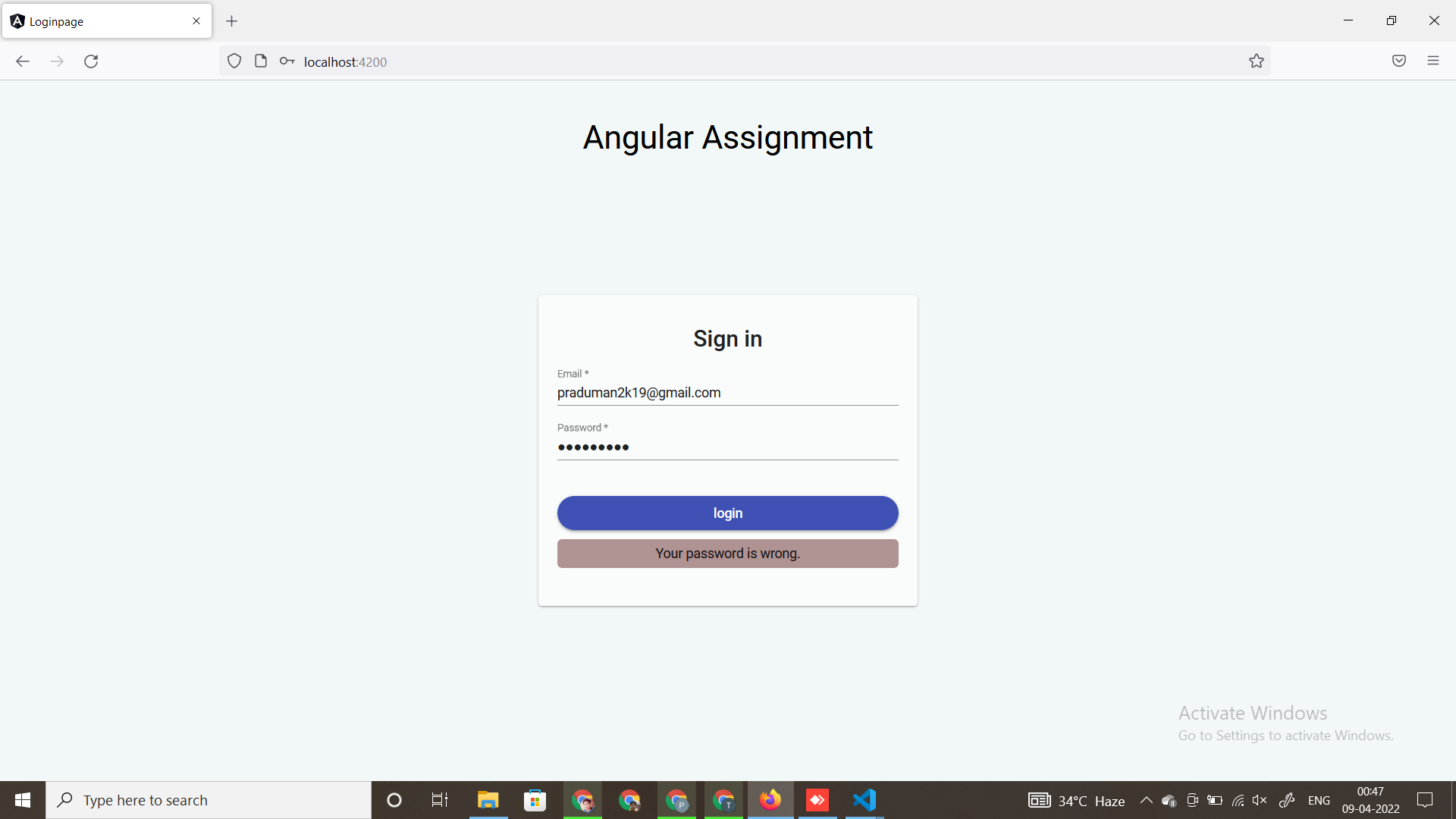 GitHub - Praduman2k19/login-page: login page assignment