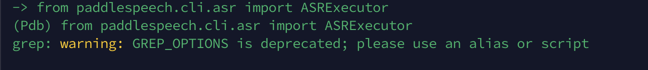 from paddlespeech.cli.asr import ASRExecutor 似乎有些Bug，请问下怎么处理呀？ · Issue ...