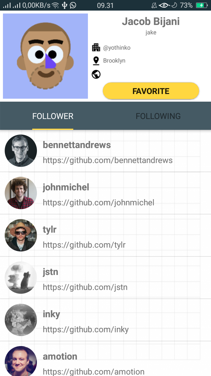 GitHub - oliviadiazf/GitHub-User: Aplikasi berbasis android yang ...