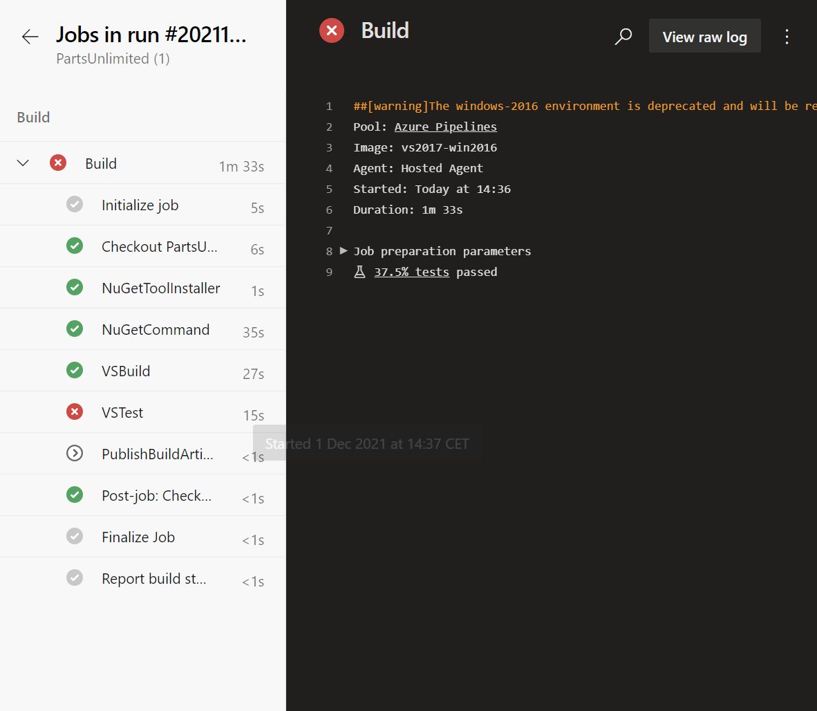 M11-LAB11a: VSTest task fails (repo update) · Issue #177 ...