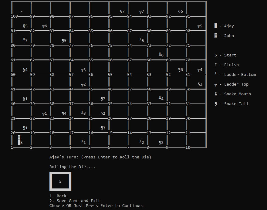 python snake and ladder game code | pdf | recursion |... GitHub - AjayPhade/snakes-and-ladders: Snakes and Ladders game using C++.