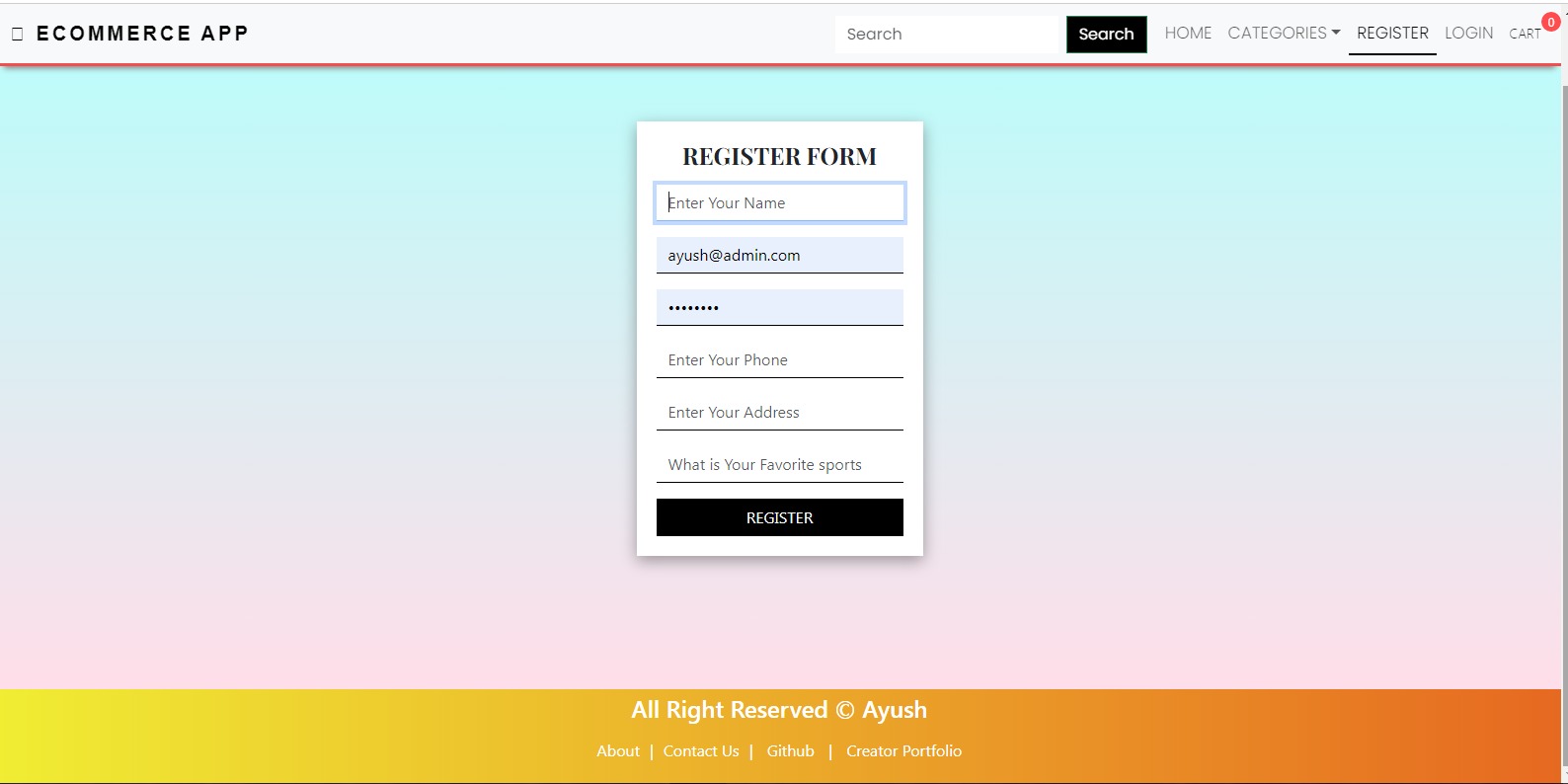 GitHub - Ayush5935/Ecommerce_application