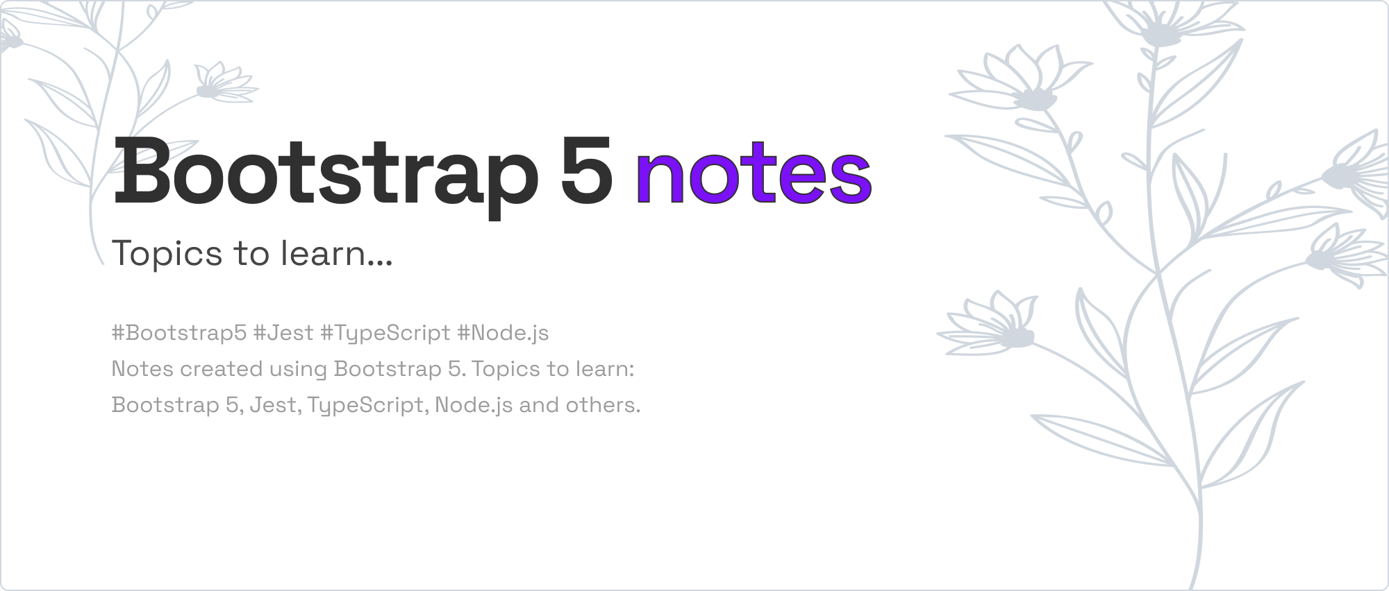 GitHub kamilMalinowski/bootstrapnotes Notes created using Bootstrap