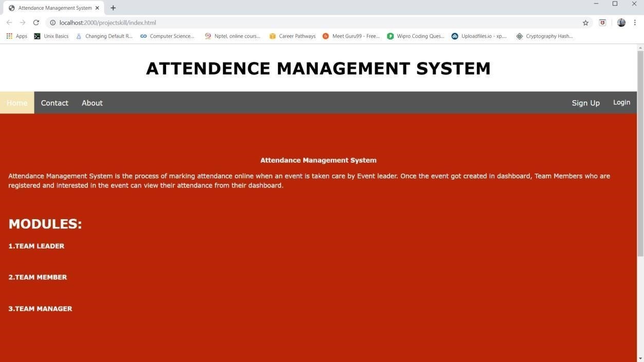 GitHub - Pranay7ej/attendance-project: A web application