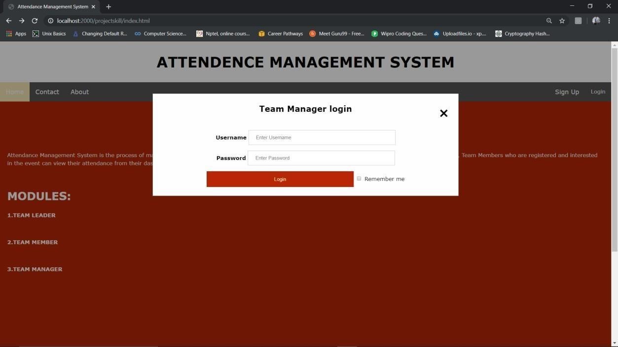 GitHub - Pranay7ej/attendance-project: A web application