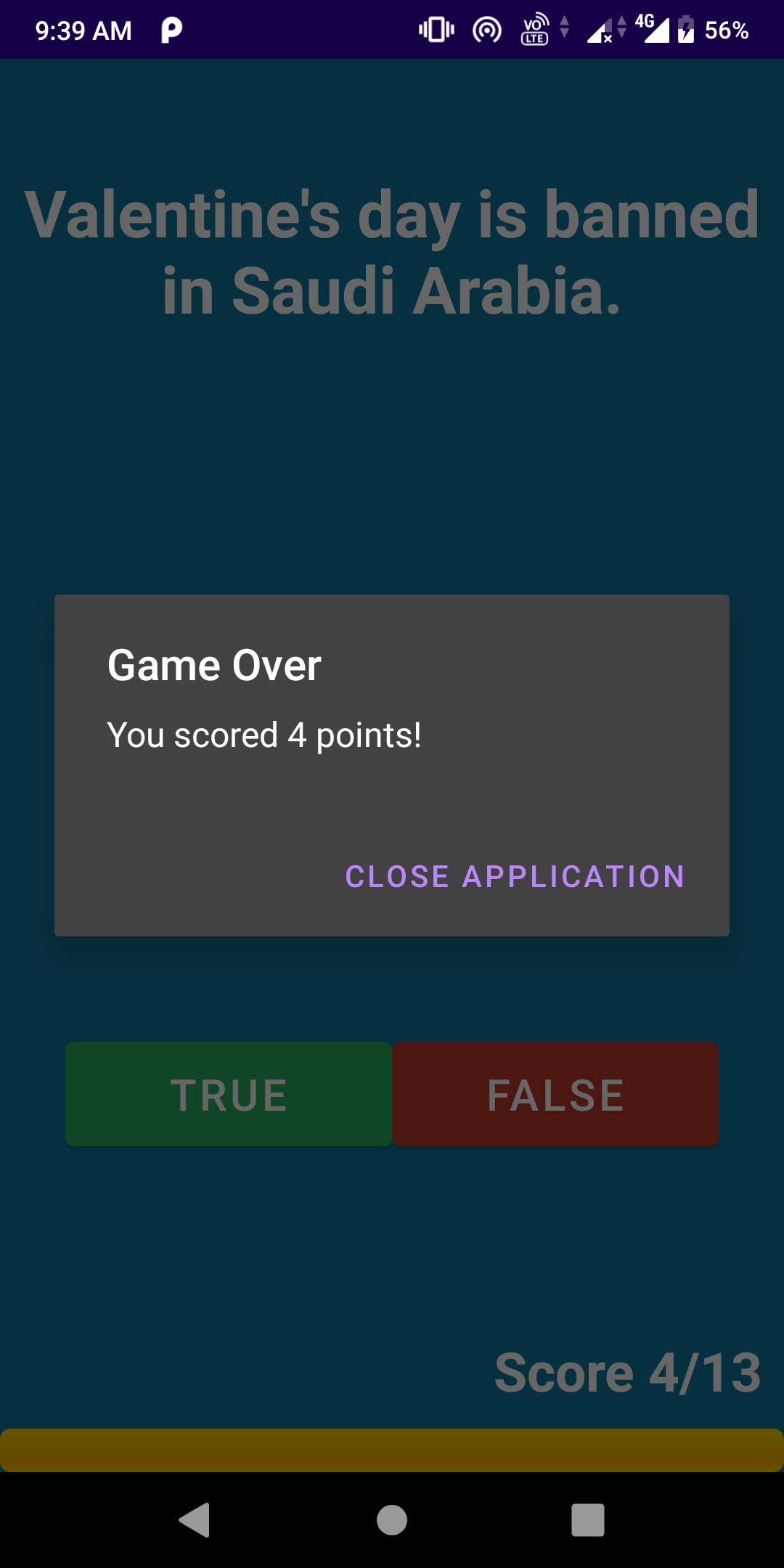 GitHub - anjali628/QuizzlerApp: Android application using Java with a ...
