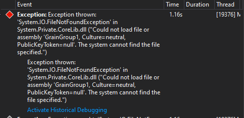 Exceptions when starting the silo · Issue #6863 · dotnet/orleans · GitHub