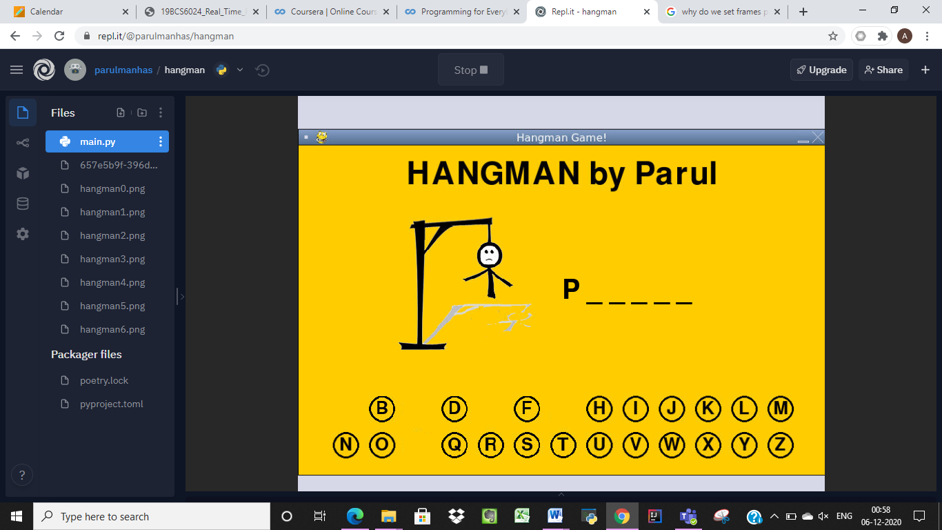 GitHub - parulmanhas/hangman · GitHub