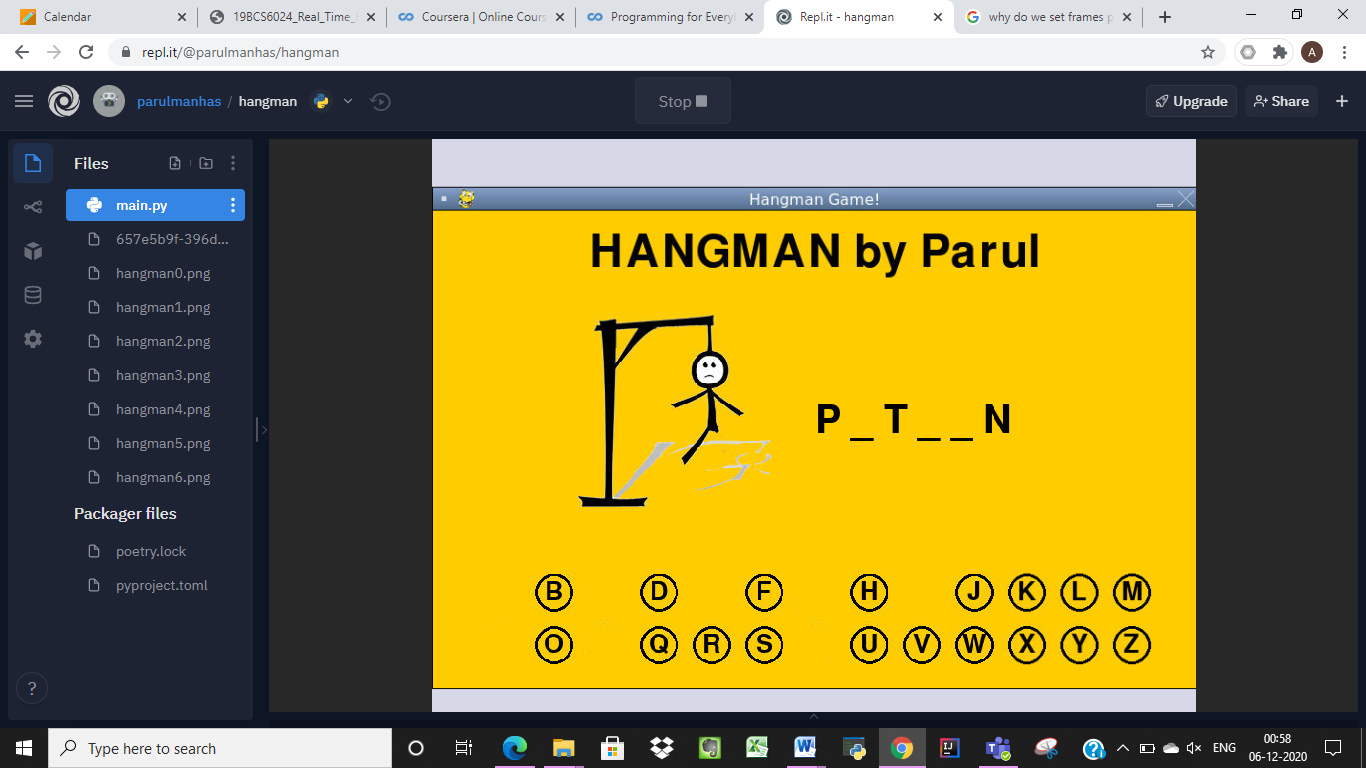 GitHub - parulmanhas/hangman · GitHub