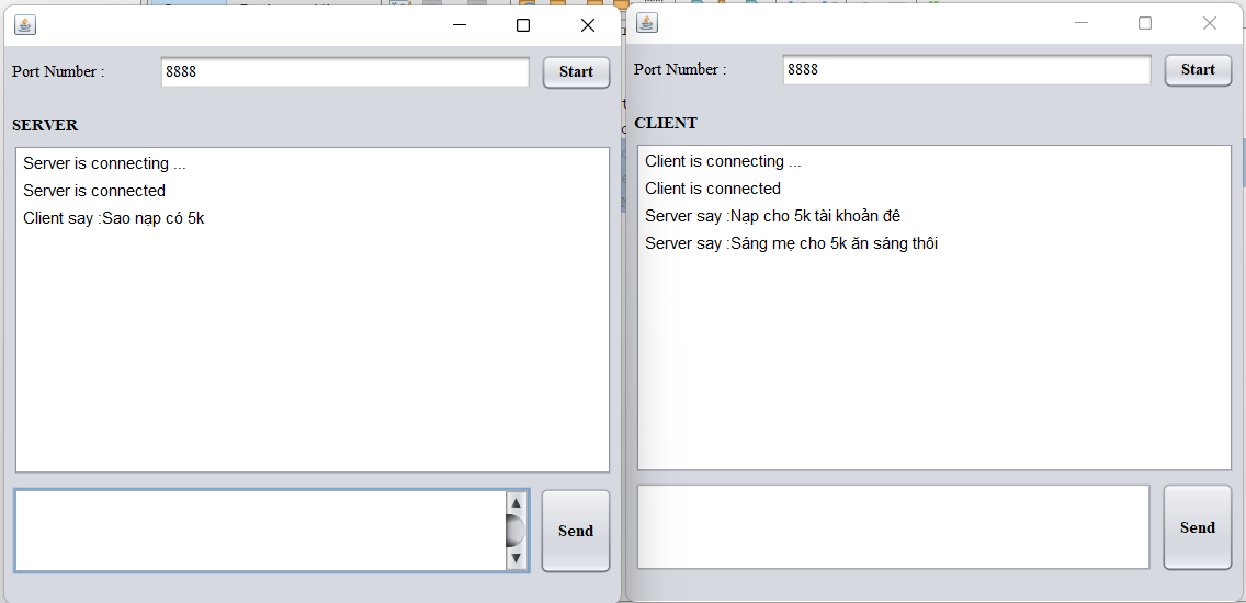 GitHub - huanyd1/ServerClientChat: Client - Server #Java using Socket