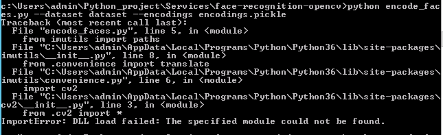 DLL load failed: The specified module could not be found · Issue #625 ...