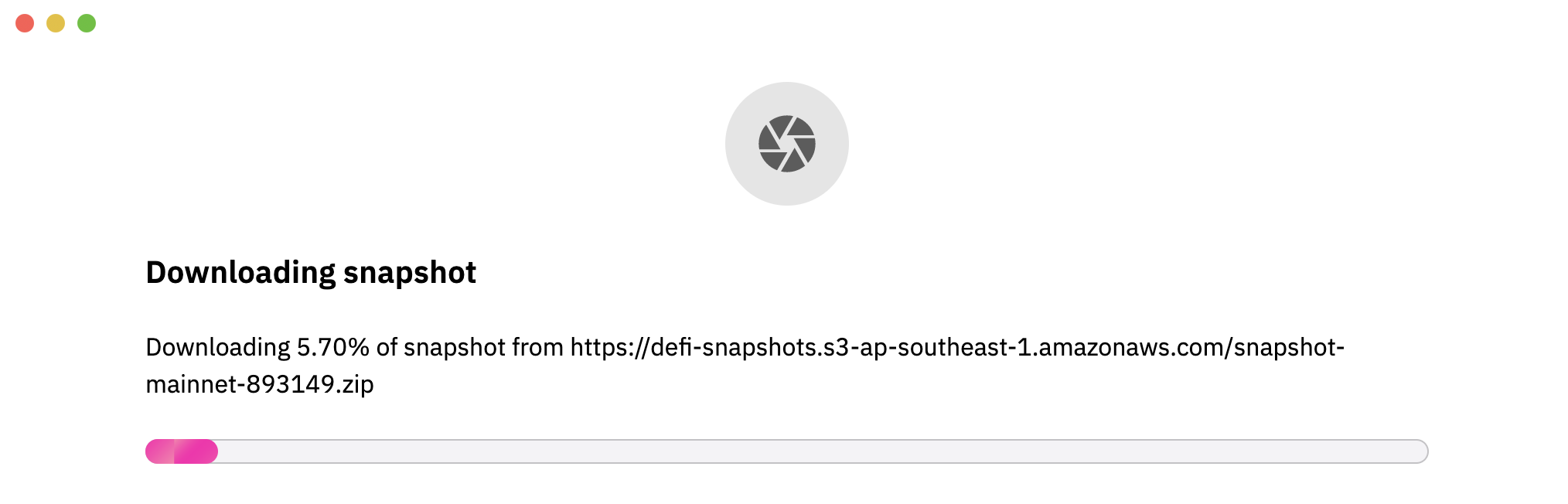 Downloading Snapshot 893194