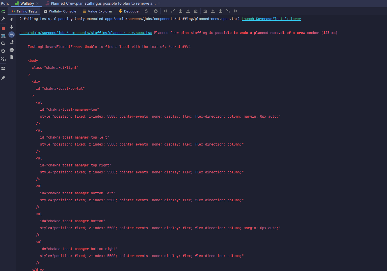 Feature Request: Html syntax highlight for failing tests · Issue #2936 ...