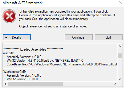 Object reference not set to an instance of an object. · Issue #63 ...