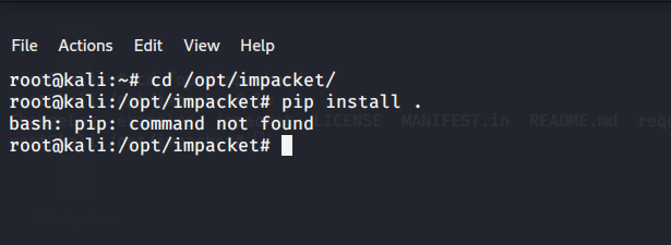 Bash: Pip: Command Not Found · Issue #853 · Fortra/Impacket · Github