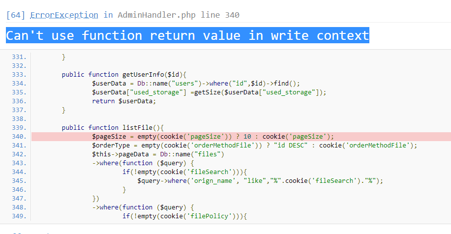 Can't use function return value in write context · Issue #32 ...