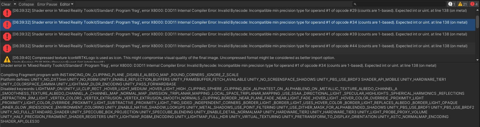 Shader errors are generated when building for iOS · Issue #9851 ...