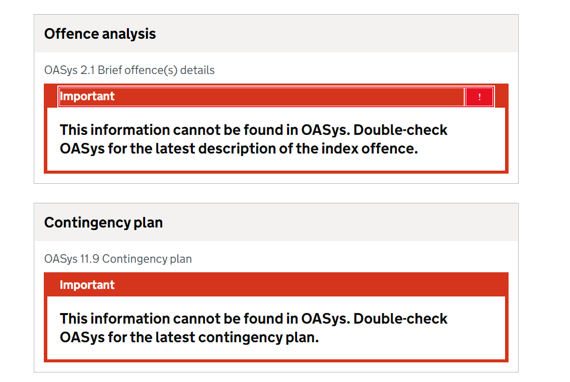 Section with duplicate ARIA id highlighted on Case Summary Overview page