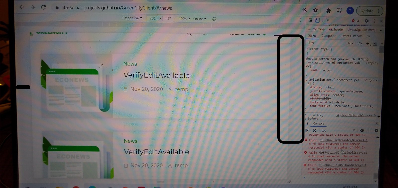 [Display news: List view] Incorrect size and alignment of UI elements ...