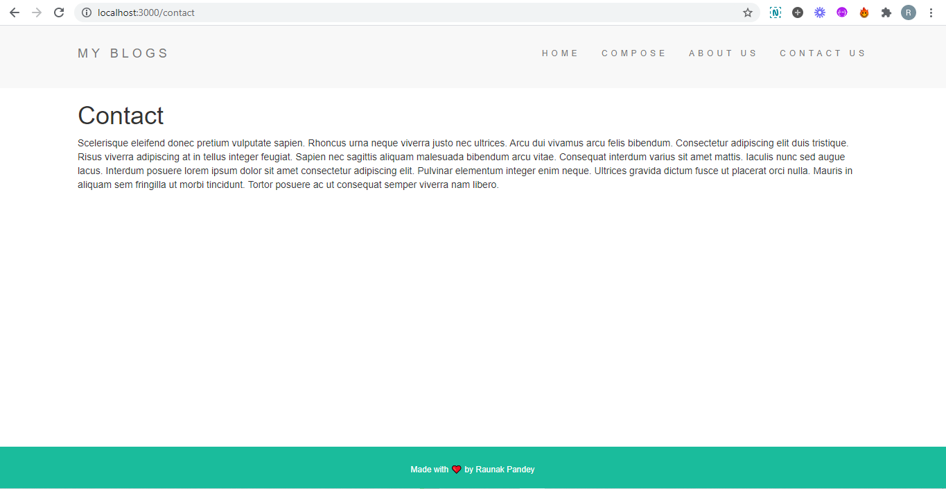 GitHub - raunakpandey1/Blog-website: A Personal Blog Website made in ...
