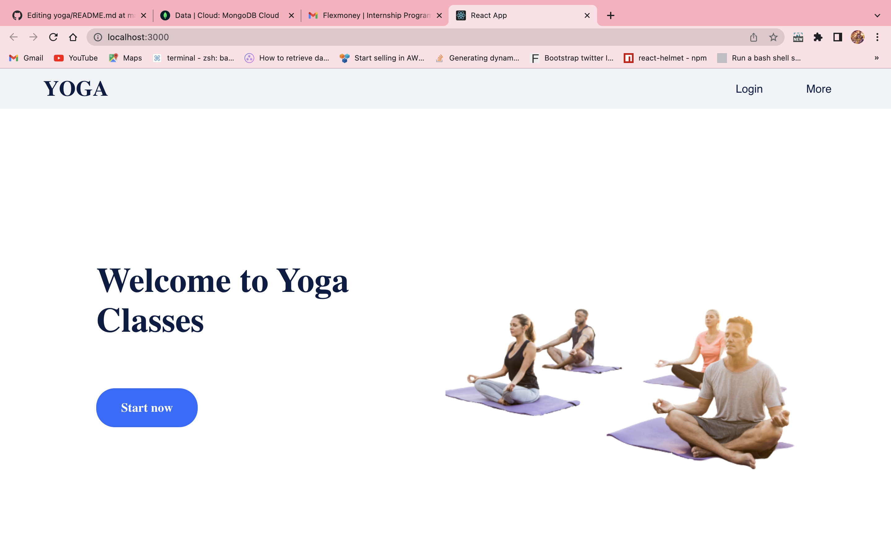 GitHub - raunakpandey1/yoga: Basic Yoga Classes MERN Application · GitHub