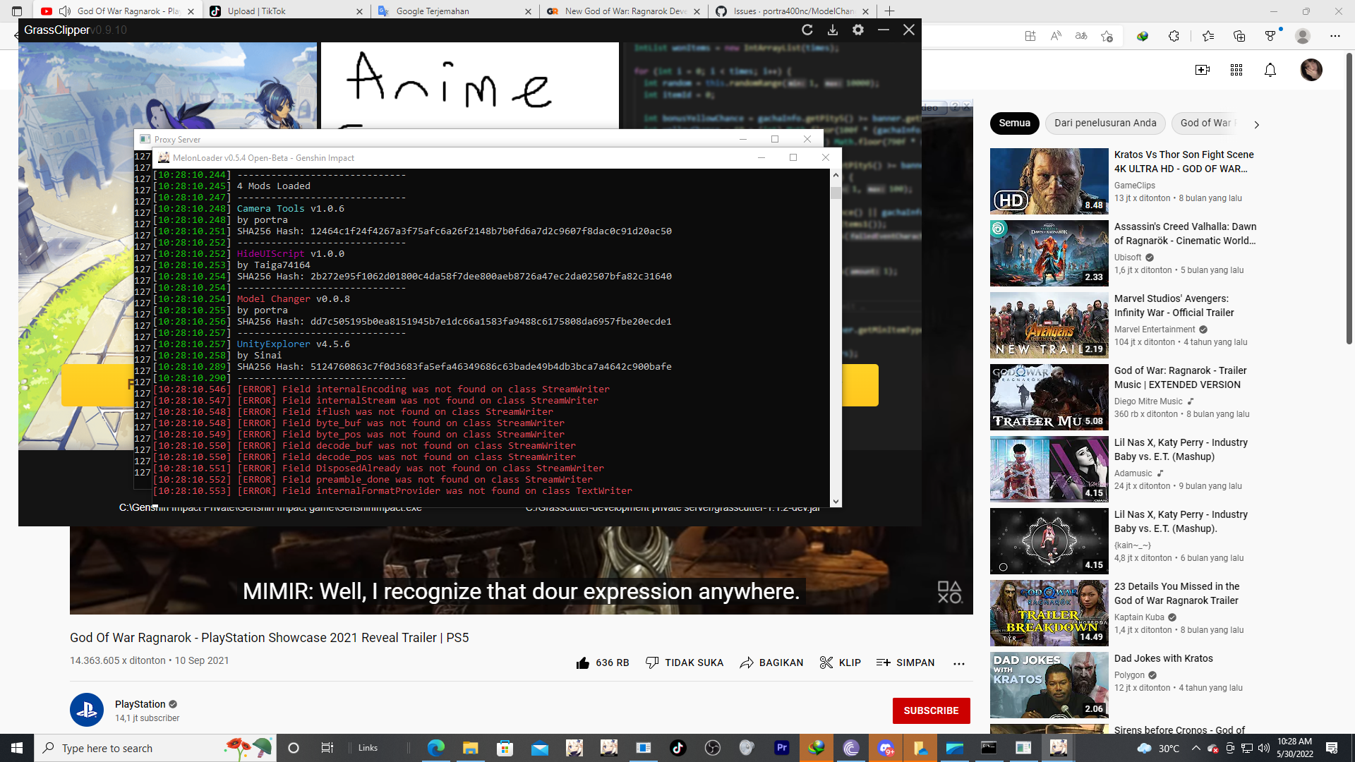 Melonloader on Genshin Impact 2.7 didn't work · Issue 3 · lassedds