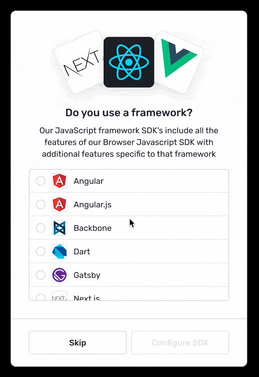 Users have trouble finding the right SDK to configure · Issue #45824 ...