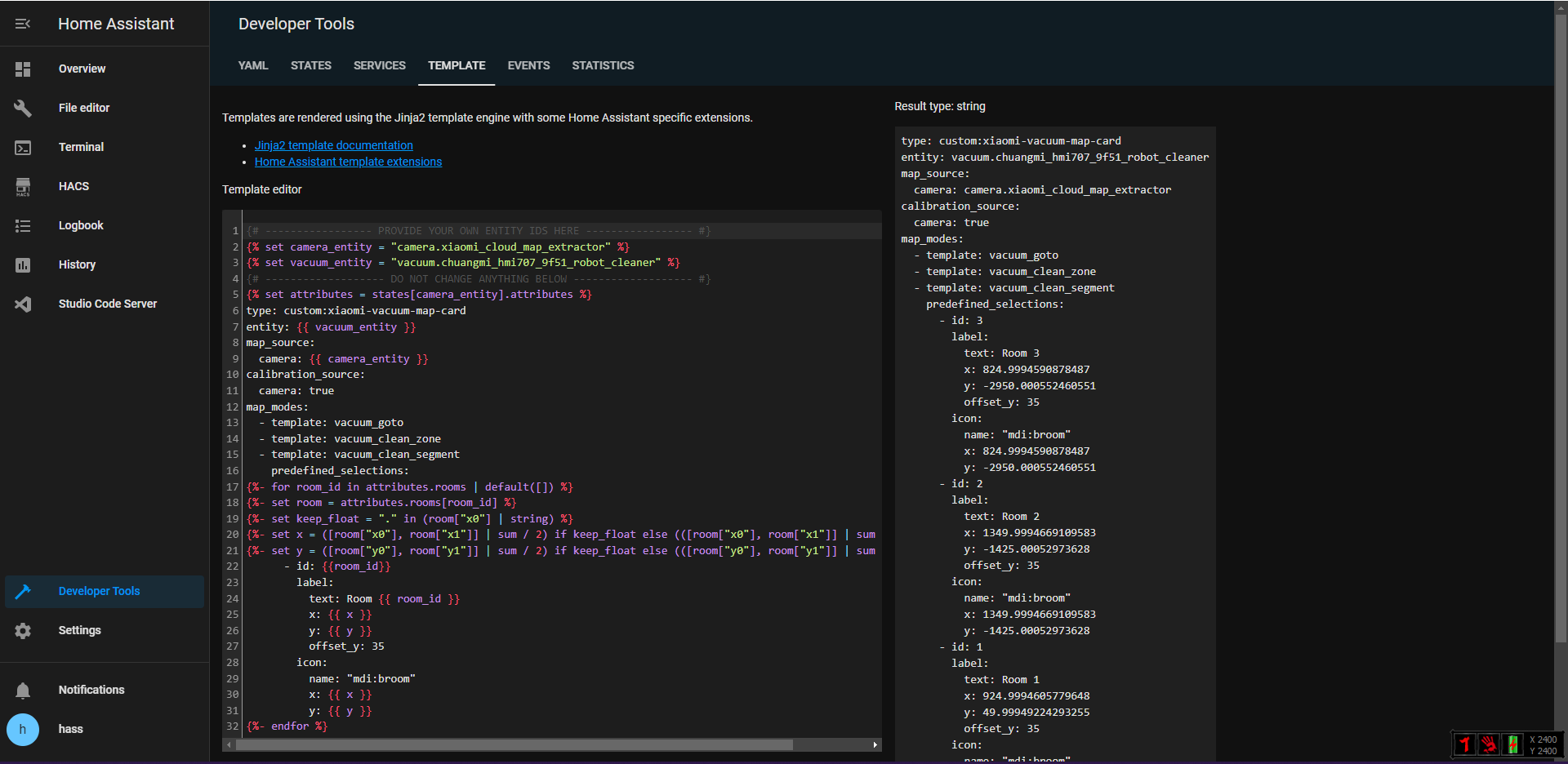 IMILAB V1 · Issue 326 · PiotrMachowski/HomeAssistantcustom