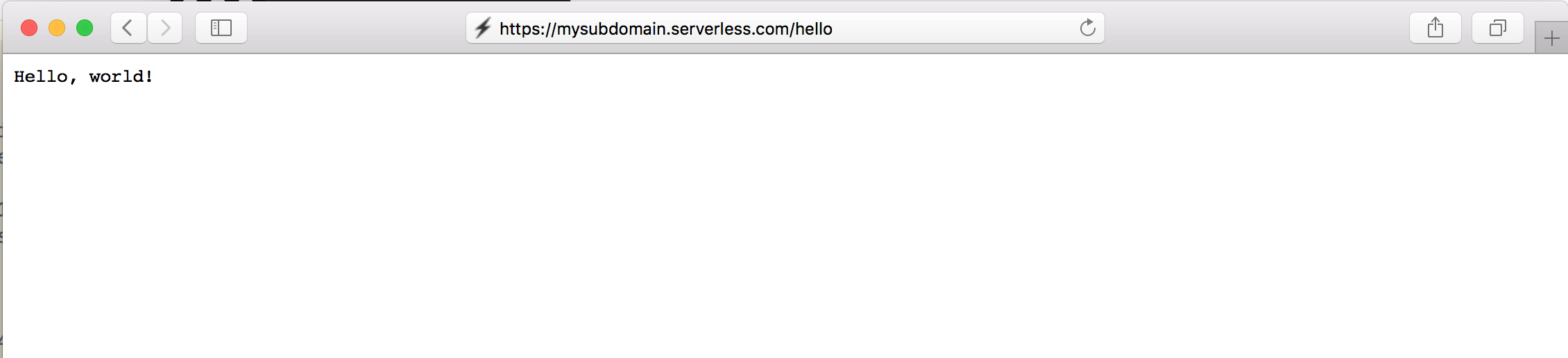 Hello Endpoint Custom Domain