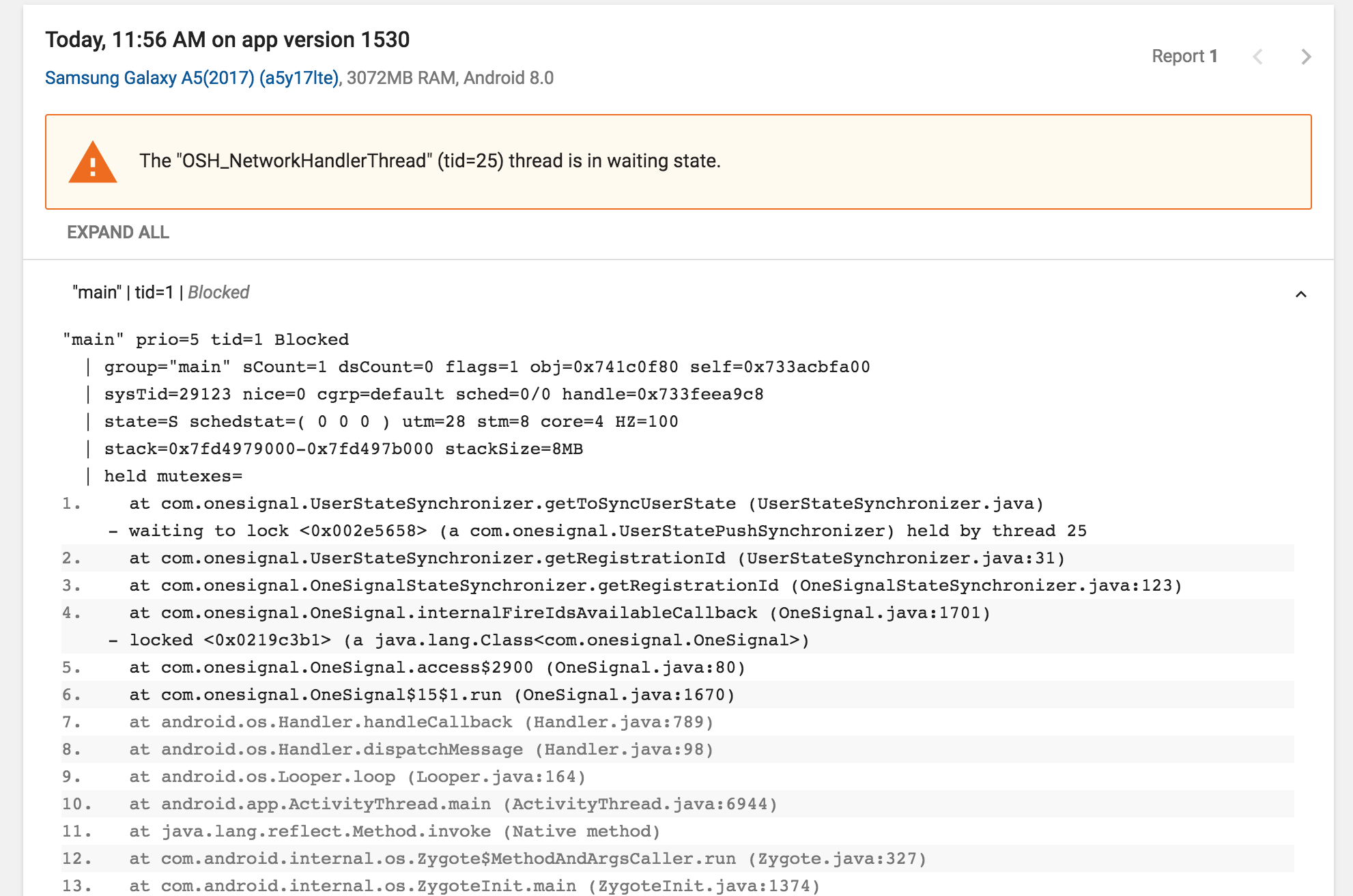 OneSignal causing ANRs on JobIntentServices · Issue #569 · OneSignal ...