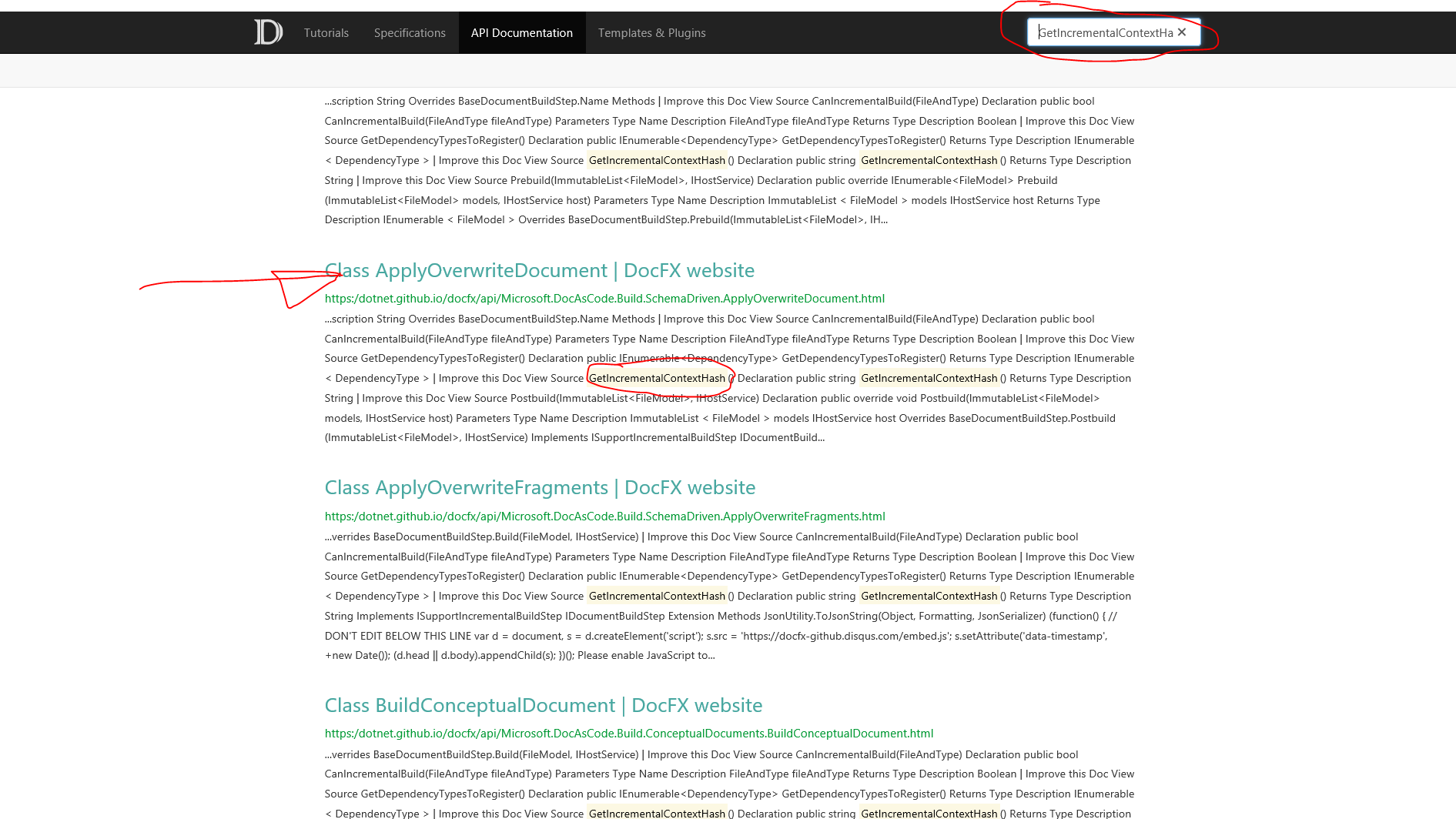 Problem finding Methods in Search funktion · Issue #5892 · dotnet/docfx ...