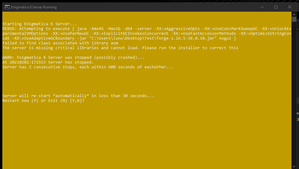 Server crash · Issue #1191 · EnigmaticaModpacks/Enigmatica6 · GitHub