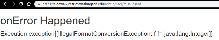 admin view of user page error · Issue #1423 · ProjectSidewalk ...